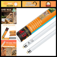 24W UVB Reptile Light Bulb 10.0 - 2 Pack UVA UVB Lamp Tube for Bearded Dragons