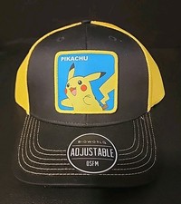 Pokemon Pikachu Trucker Hat Cap Mesh Back Bioworld OSFM