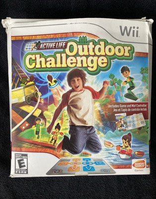 Wii Active Life Outdoor Challenge Complete W/Game & Mat **TESTED & WORKING**