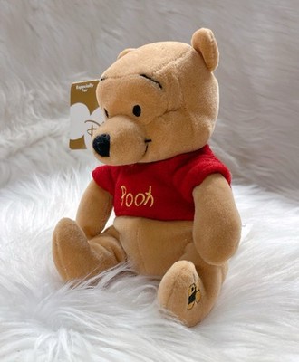 Vintage 90s Disney Store Winnie The Pooh 8'' Plush With Honey Bee Detial NWT