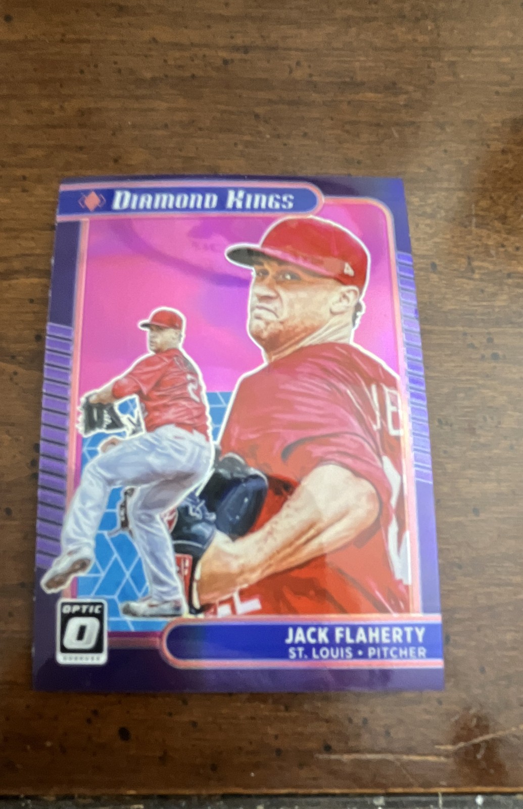 2021 Panini Donruss Optic - Diamond Kings Jack Flaherty #22 Red White & Blue...