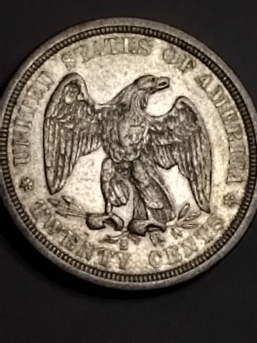 1875 S 20 CENT SEATED LIBERTY ANTIQUE SILVER COIN RARE SAN FRANCISCO MINT - Picture 15 of 24