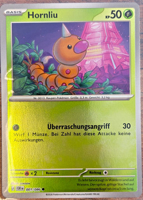 *Pokemon - Einzelkarten - 001/086 Hornliu -R.H. - Wachsendes Chaos - NM, deutsch
