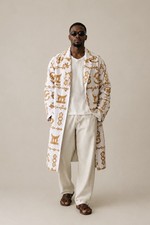 Akwete Aureate Ivory and Gold coat | Contemporary