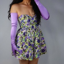 SATIN GLOVES Stretch Silk Evening Extra Long 70cm 28' Hepburn Rose Pink Magenta