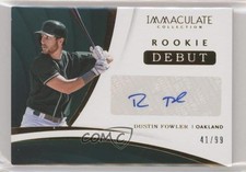 2018 Panini Immaculate Rookie Debut Signatures 41/99 Dustin Fowler Auto 0c6