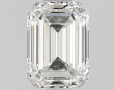 Cert. GIA Emerald Cut 0.94 Carat Natural Mined Diamond Loose G color VS2 clarity 3808.51 per carat
