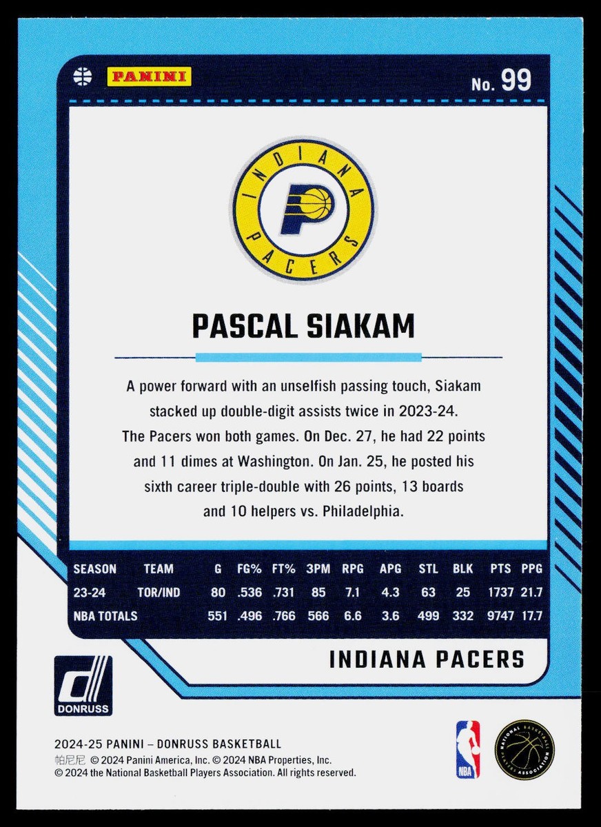 Pascal Siakam RPA 25枚限定 rookie patch サイン Pascal Siakam RPA 25枚限定 rookie patch サイン 2023-24