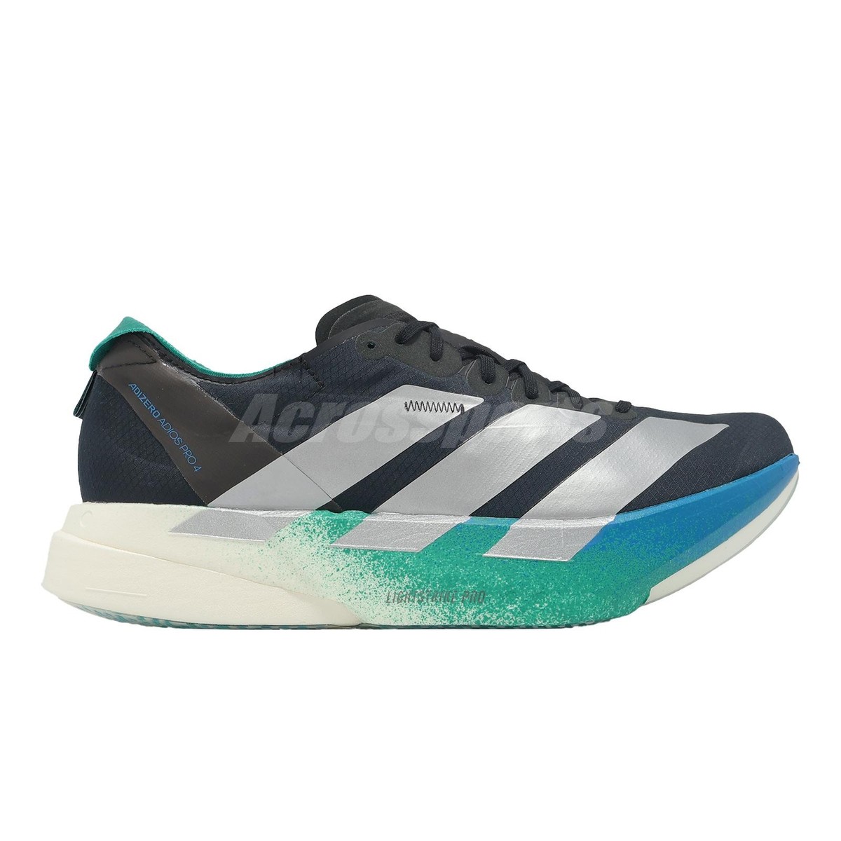 adidas Adizero Adios Pro 4 M Black Matte Silver Glory Green Men
