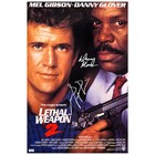 Mel Gibson, Danny Glover Autographed 1989 Lethal Weapon II 16x24 Movie Poster