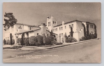 Hotel La Ribera Carmel By the Sea California Collotype Postcard