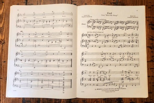 Vocal Selections from West Side Story Music Songbook 1957 Arthur Laurents - Picture 3 of 4