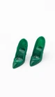 Vintage Barbie Green Close Toe Heels Shoes