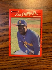 1990 Donruss Ken Griffey Jr. Seattle Mariners #365 Baseball Card Pink Dot Error!