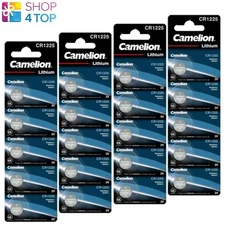 20 Camelion Cr1225 Lithium Batteries 3V Button Cells Dl1225 Ecr1225 5Bl 2033 New