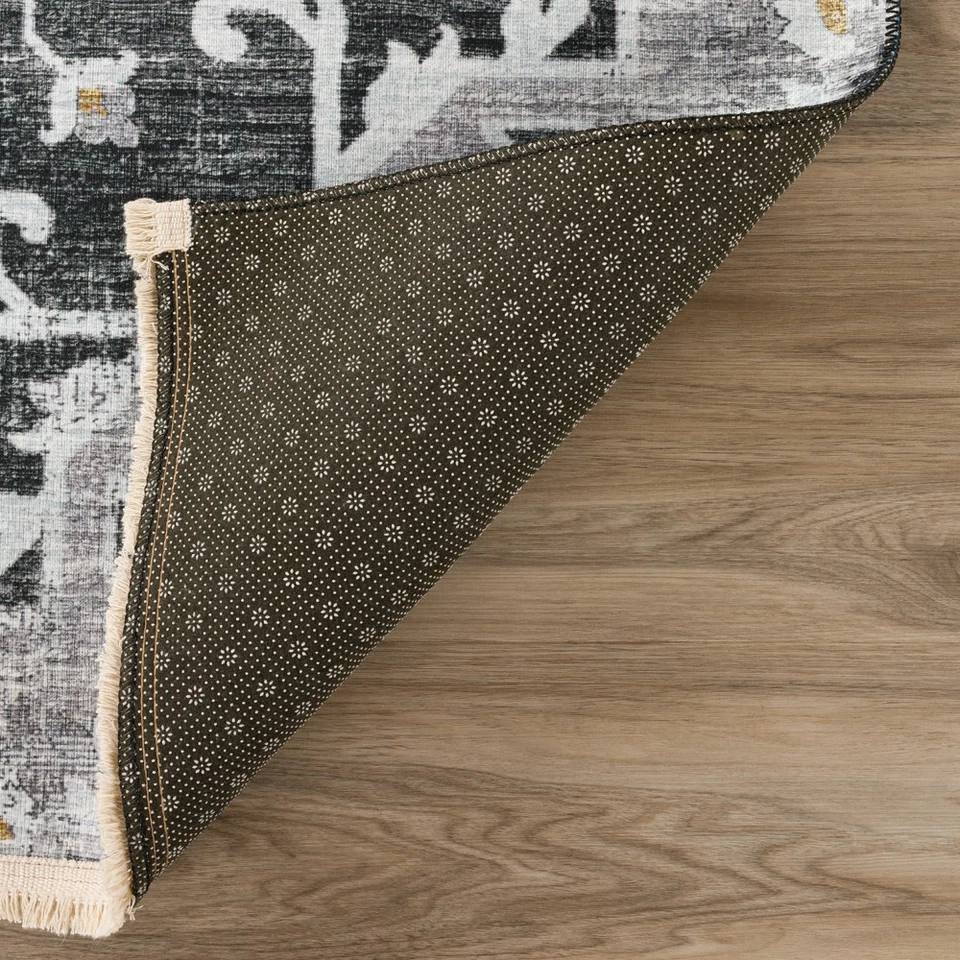 3x5 Dalyn Blue Floral Door Mat MB3 - Aprx 3' x 5' - Image 2 of 2