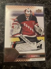 Kristen Campbell 2022 Upper Deck Team Canada Juniors  Rose Gold #65