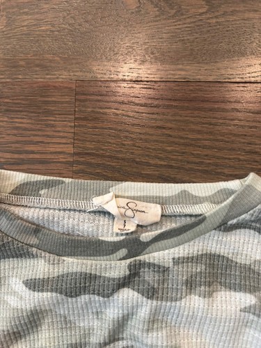 Jessica Simpson Girls Camp Long Sleeve Thermal Shirt Size 7 - Picture 2 of 3