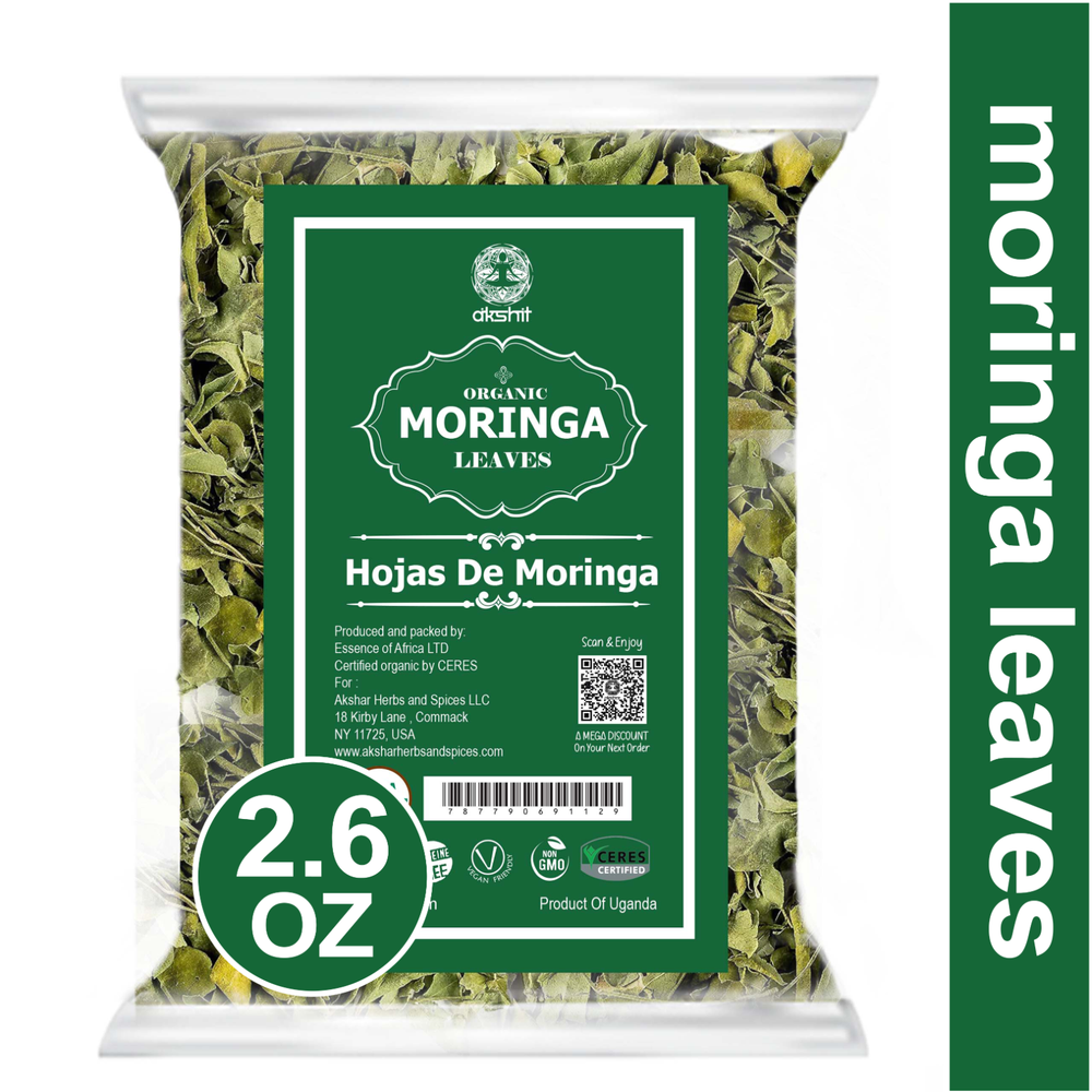 Fresh Moringa Tea, Dried Leaves, Immune Tea, No Stems, Te De Moringa, 2.6oz