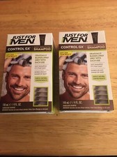 2 Boxes Just For Men Control GX Grey Reducing Shampoo Gradual Hair Color SEALED!