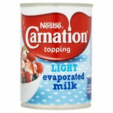 Carnation Light Evaporated Milk - 410g 0.9lbs 