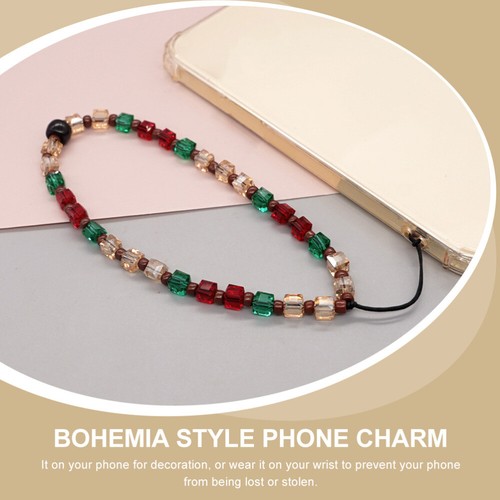 Crystal Beaded Mobile Phone Rope Lanyard Charm Wristlet Strap for - Zdjęcie 3 z 12