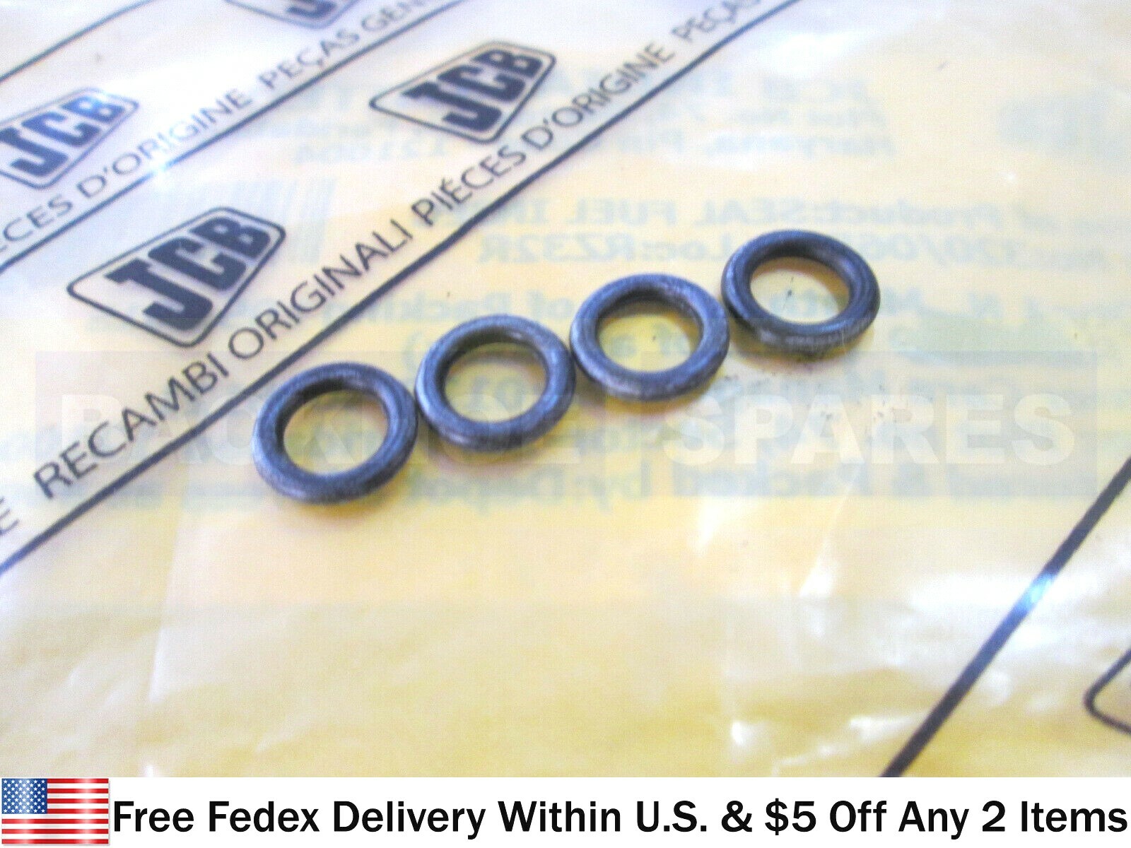 Jcb Injector Rocker Cover JCB PARTS - GENUINE JCB SEAL INJECTOR, SET OF 4 PCS. (PART NO. 320/ ...