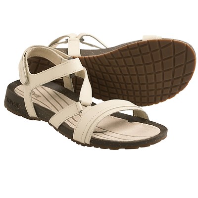 NEW TEVA 11 42 SANDAL FLIP FLOPS SHOES Leather Tan Cabrillo Crossover $80  Retail