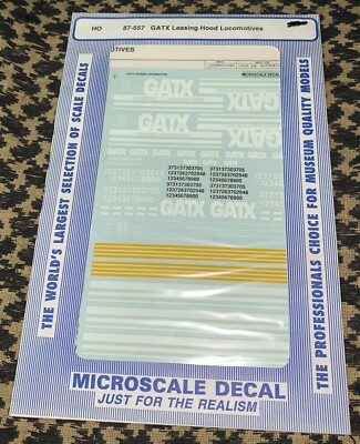 GATX LEASING HOOD DIESELS Microscale HO #87-557 | eBay