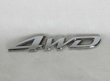 4WD Emblem For Toyota Highlander 4Runner Rav4 Rear Liftgate Chrome Badge Logo