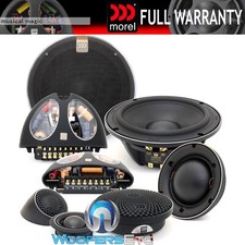 Morel Hybrid 63 3-way 6.5" Component Car Speakers 2.1" Mids 1.1" Tweeters New