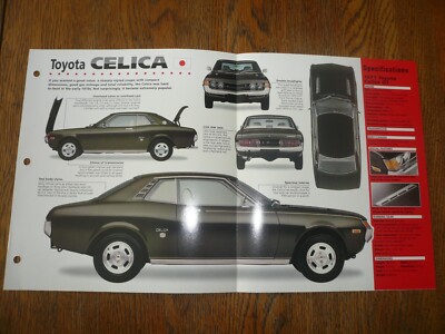 1971 Toyota Celica GT UNIQUE IMP BROCHURE | eBay