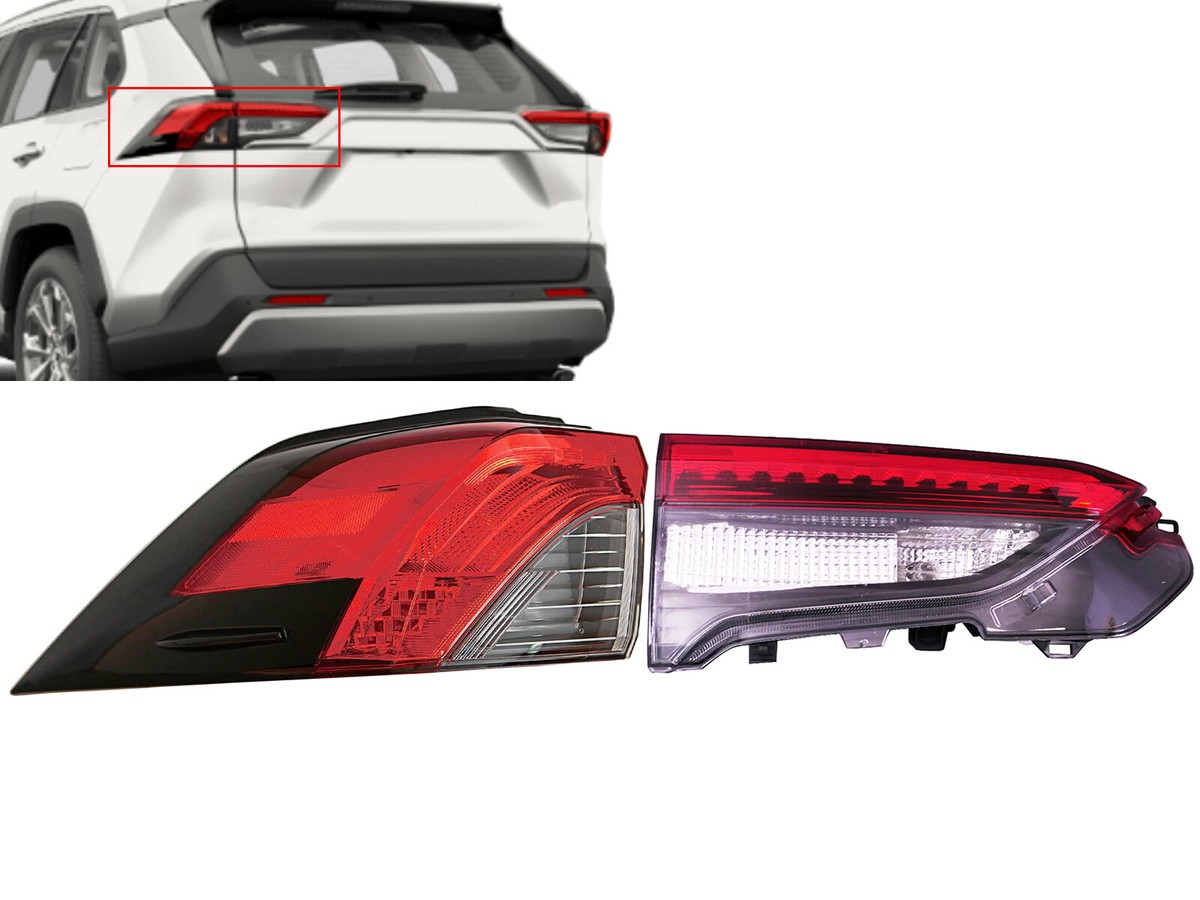 RAV4 テールライト4個セット For LED Tail Light Rear Lamp 2019 2020 2021 RAV4 US Built with