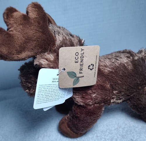 NWT Aurora Plush MOOSE Maxamoose Stuffed Animal 8" Soft Plush - Picture 7 of 10