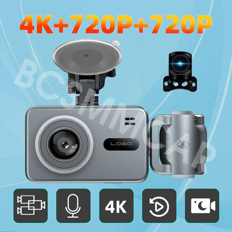 2in Dash Cam Car DVR WiFi Video Recorder Three Lens 170° Night Vision G-Sensor