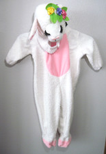 Adorable Lamb Costume 6-12 Mo Infant Spirit Halloween Baby White Sheep w/Flowers