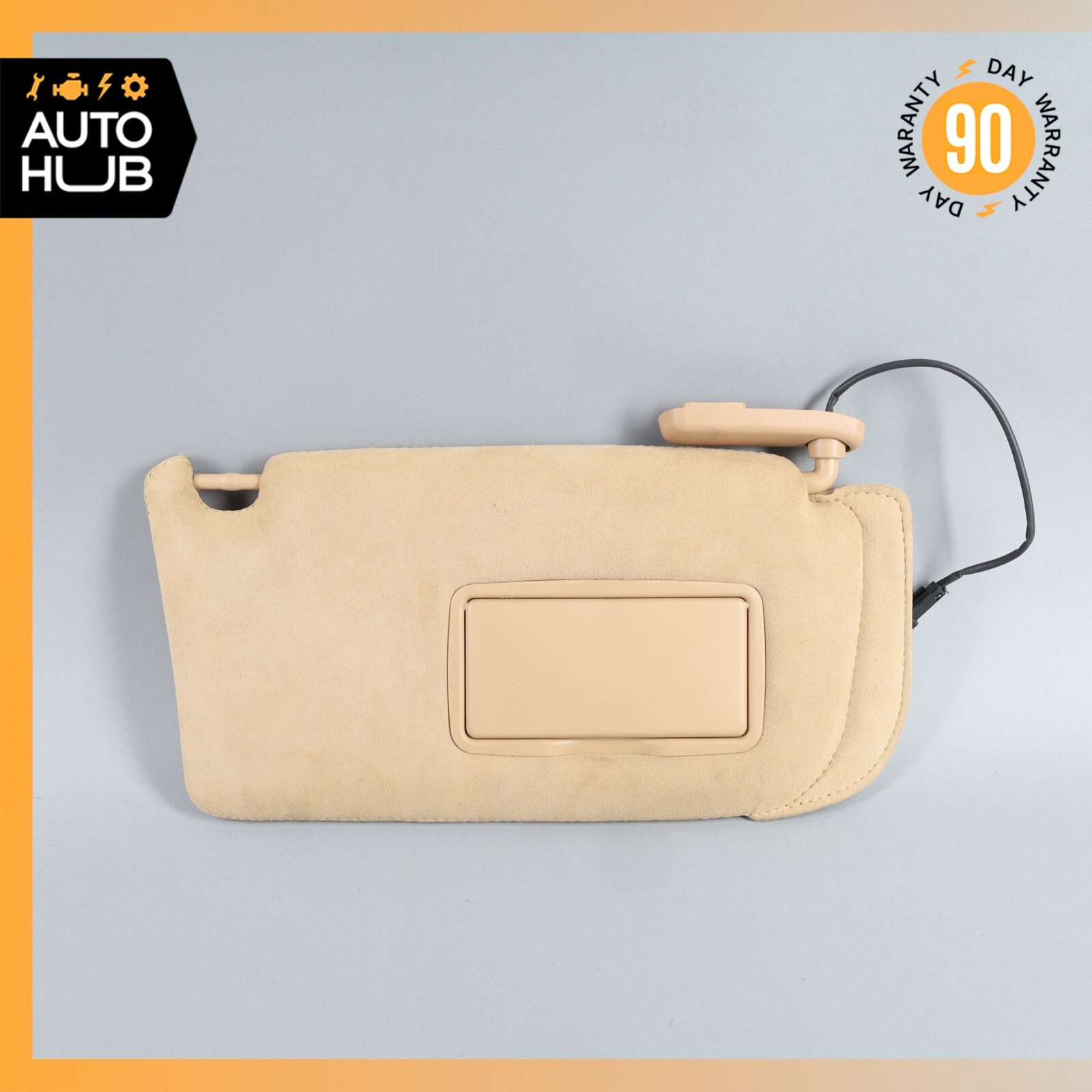03-19 Maserati GranTurismo S M145 Right Side Sun Visor Shade Suede OEM 61k