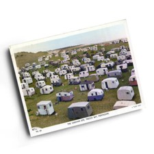A3 PRINT - Vintage Wales - The Caravan Site, Trecco Bay, Porthcawl (dc)