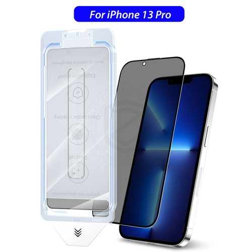 For iPhone 16e 15 14 13 12 Pro Max Plus Privacy Glass Screen Protector Dustproof - Picture 24 of 30