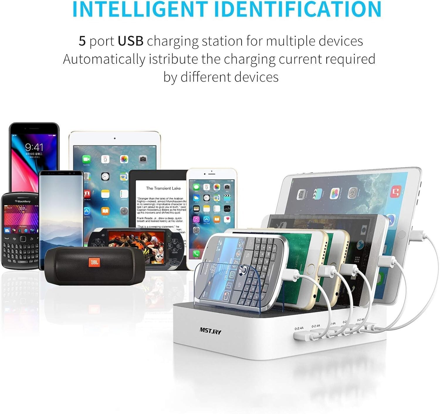 5-Port USB Charging Station for Multiple Devices  -image