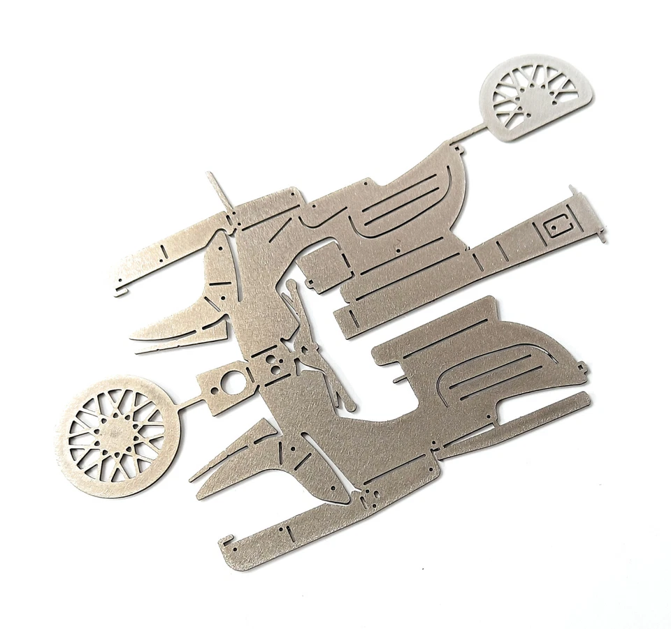 Ostblech-Origami: Simson Schwalbe Edelstahl - KR51 KR51/2  - Bild 2 von 4