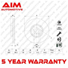 Disco freno anteriore sinistro AIM adatto a BMW X5 X7 8 serie X6 34116887397 34116860919