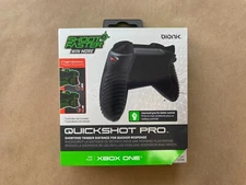 Bionik Quickshot Pro for Xbox One: Custom Grip and Dual Trigger Locks-Open Box