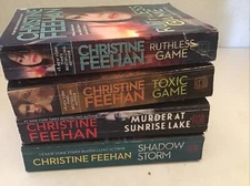 Lot 4 Christine Feehan Toxic Game, Ruthless Game, Shadow storm, Murder At Sunris
