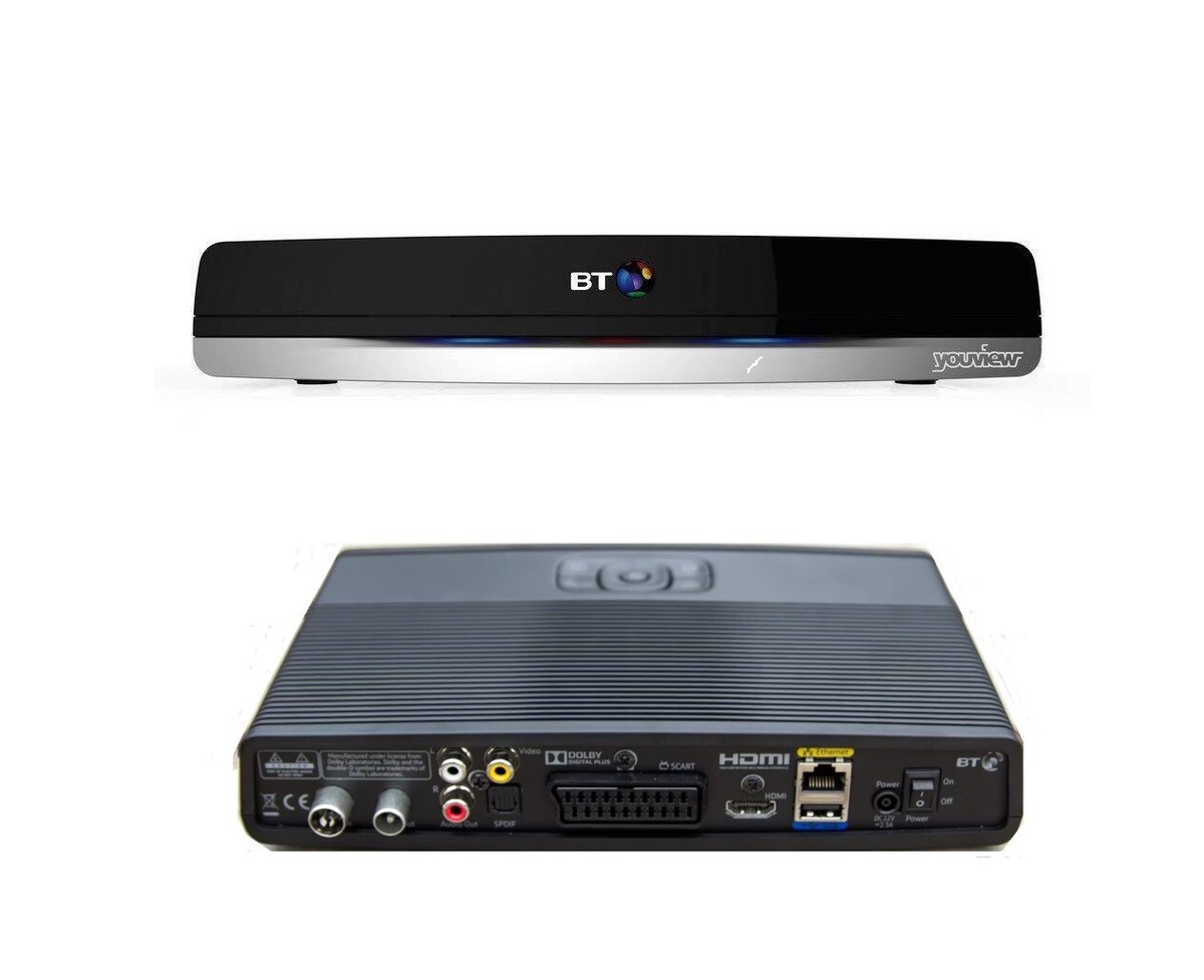 BT Humax DTR-T2100 500GB HDD YouView+PVR Receiver Freeview