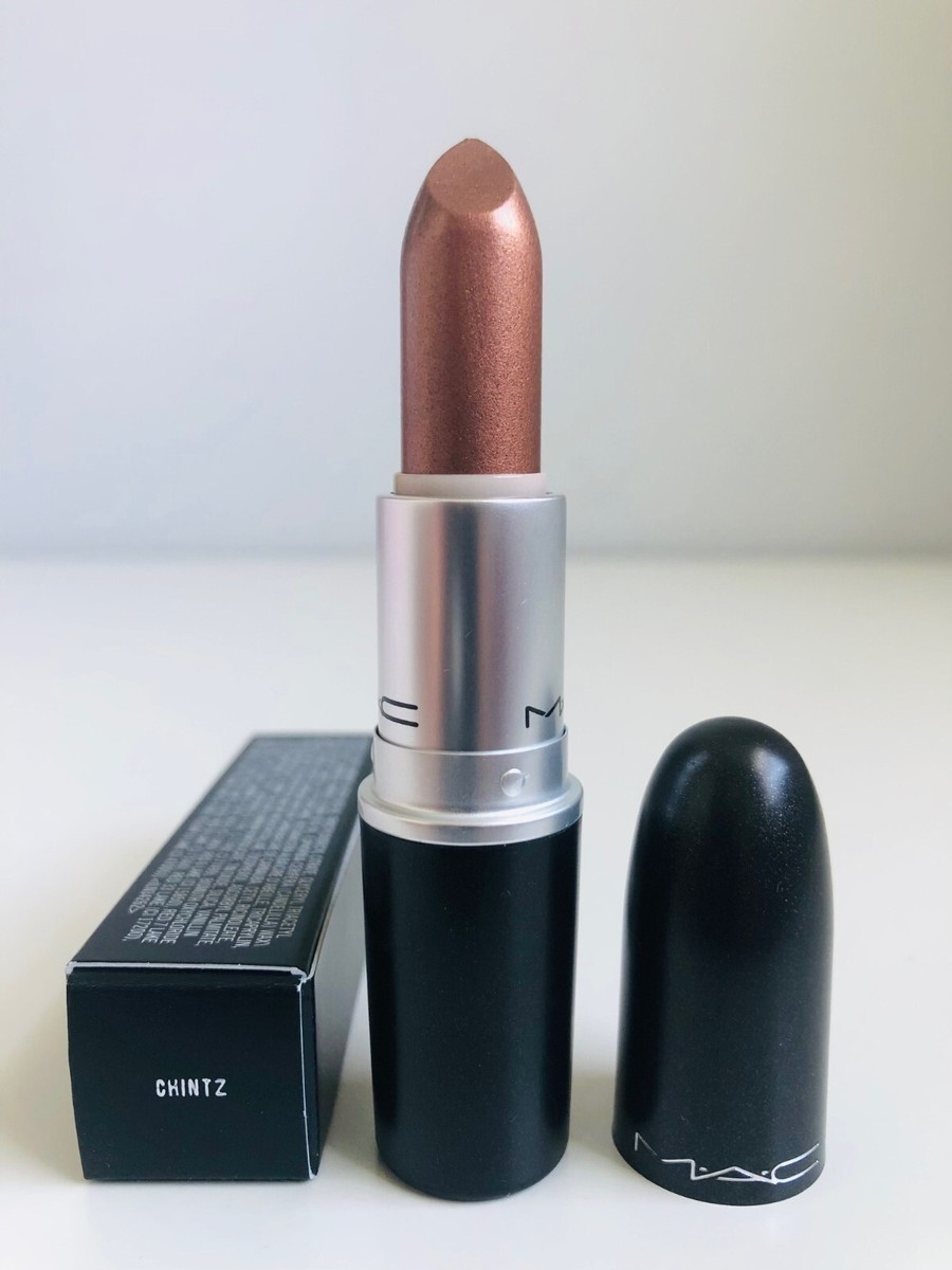 NIB Authentic MAC Lipstick in CHINTZ (Deep Bronze) Frost Finish 3g