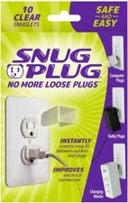Snug Plug Your Loose Outlet Fix (10/Pack Clear)