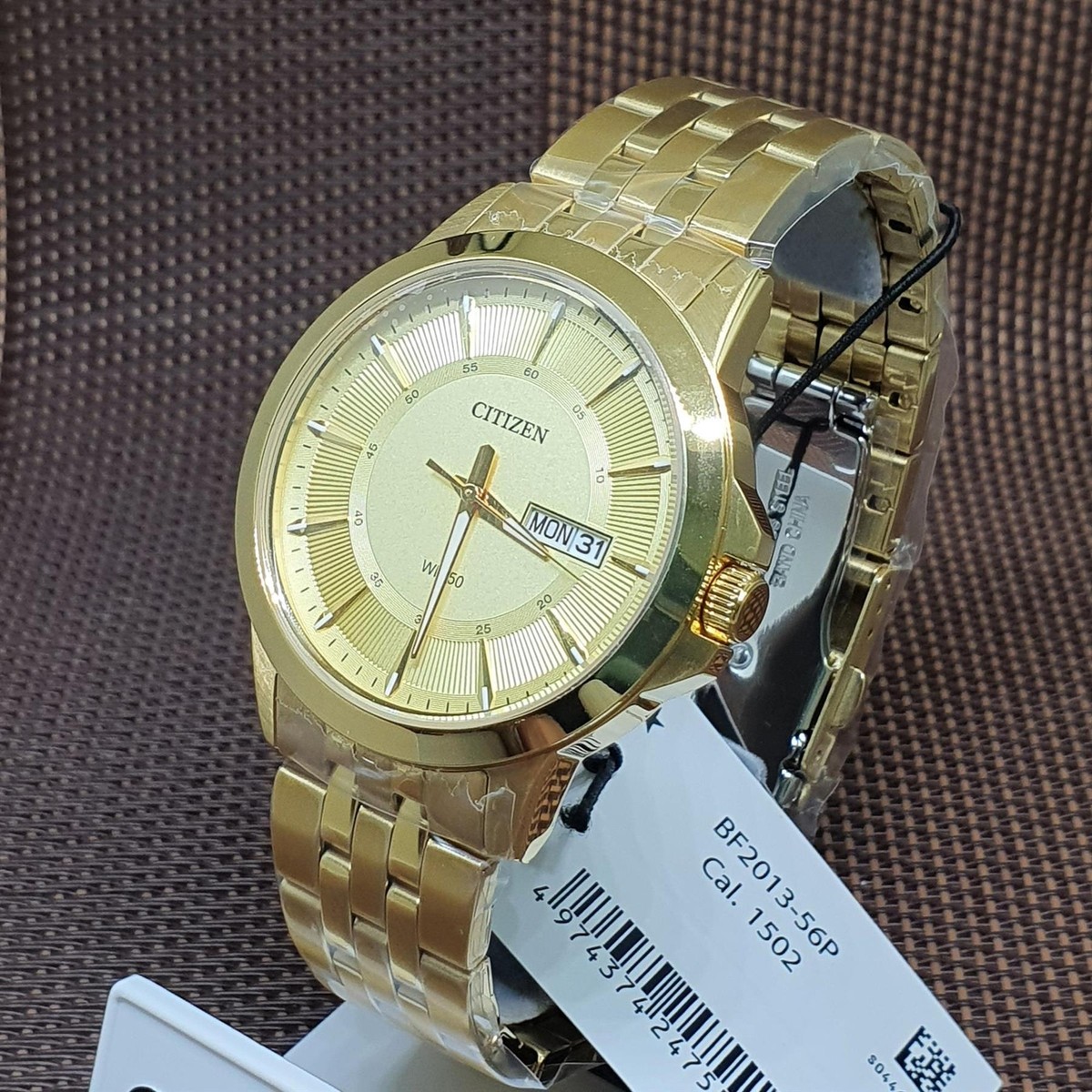 Citizen BF2013-56P Gold Tone Stainless Steel Analog Quartz Classic