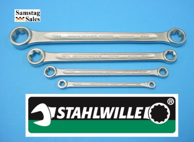 Stahlwille Germany 21TX/4 Female Torx Wrenches E6xE8, E10xE12, E14xE18, E20xE24
