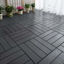 44Pcs Plastic Interlocking Deck Tiles 12x12 i...